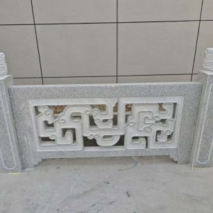 大连芝麻白河道栏杆 桥栏杆