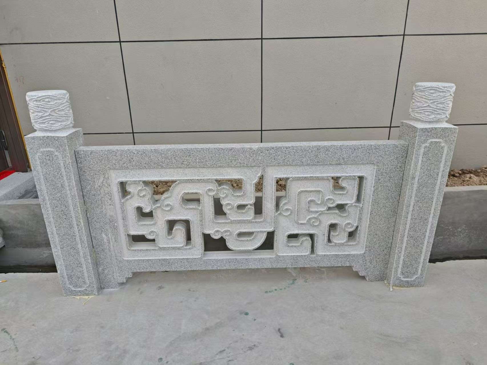 大连芝麻白河道栏杆 桥栏杆